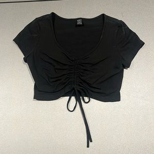 Black Cropped Tee
